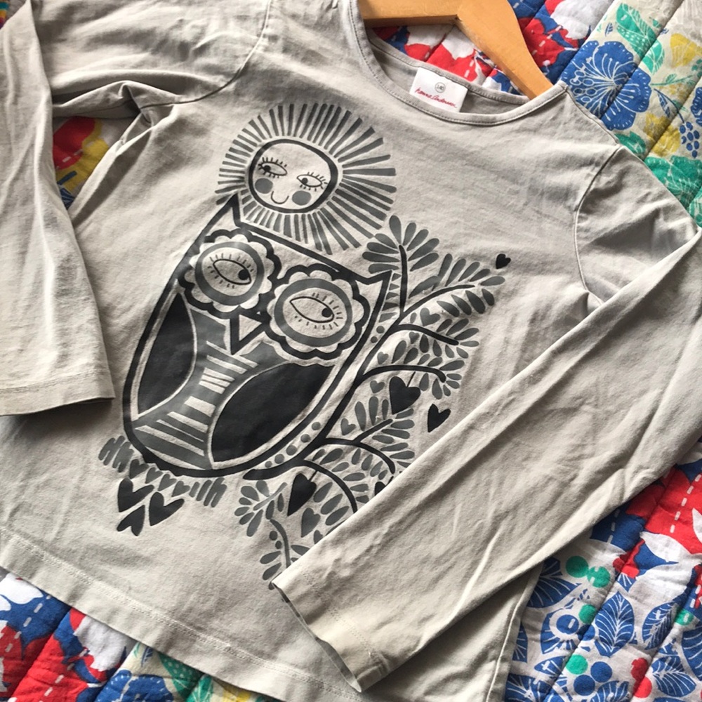 Girls l/s Hanna Andersson graphic t size 140/10